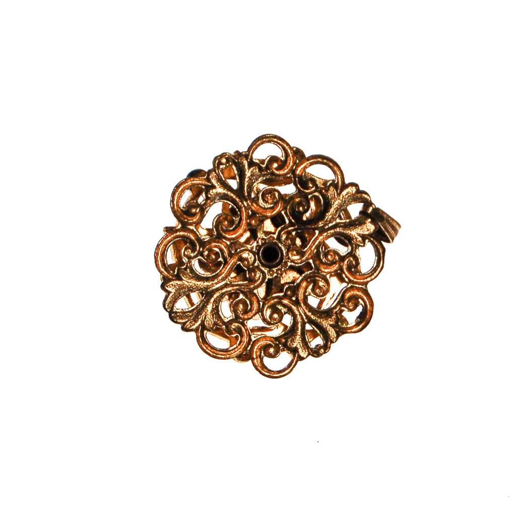 Petite Gold Tone Cameo Pendant Necklace by West Germany - Vintage Meet Modern Vintage Jewelry - Chicago, Illinois - #oldhollywoodglamour #vintagemeetmodern #designervintage #jewelrybox #antiquejewelry #vintagejewelry