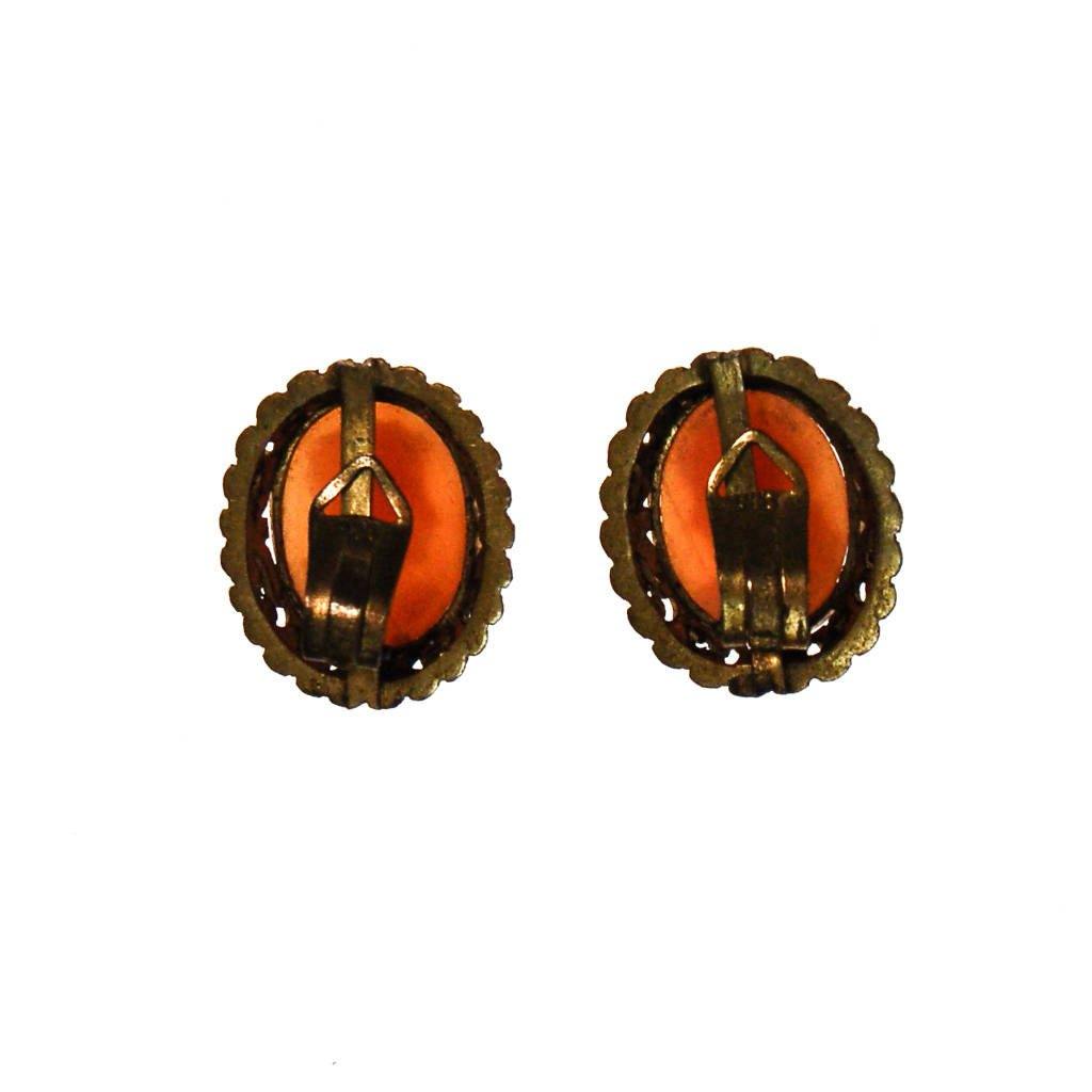 Art Deco Cameo Earrings by Art Deco - Vintage Meet Modern Vintage Jewelry - Chicago, Illinois - #oldhollywoodglamour #vintagemeetmodern #designervintage #jewelrybox #antiquejewelry #vintagejewelry