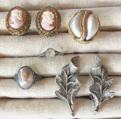 Art Deco Cameo Earrings by Art Deco - Vintage Meet Modern Vintage Jewelry - Chicago, Illinois - #oldhollywoodglamour #vintagemeetmodern #designervintage #jewelrybox #antiquejewelry #vintagejewelry