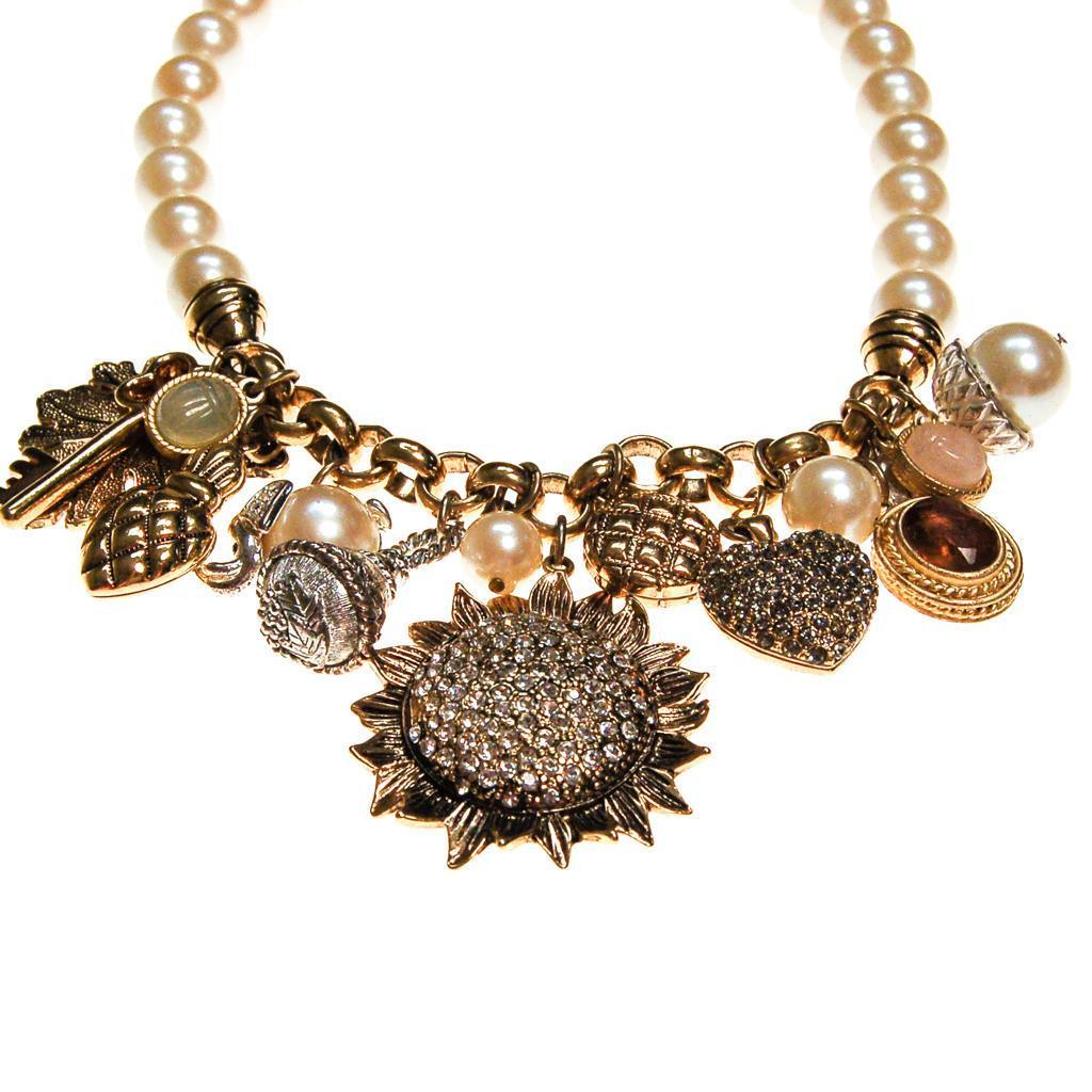 Vintage Carolee Pearl and Whimsical Charm Necklace by Carolee - Vintage Meet Modern Vintage Jewelry - Chicago, Illinois - #oldhollywoodglamour #vintagemeetmodern #designervintage #jewelrybox #antiquejewelry #vintagejewelry