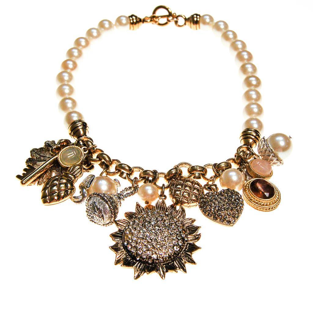 Vintage Carolee Pearl and Whimsical Charm Necklace by Carolee - Vintage Meet Modern Vintage Jewelry - Chicago, Illinois - #oldhollywoodglamour #vintagemeetmodern #designervintage #jewelrybox #antiquejewelry #vintagejewelry