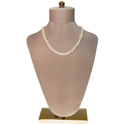 Genuine Rice Pearl Multi Strand Necklace by Cultured Pearls - Vintage Meet Modern Vintage Jewelry - Chicago, Illinois - #oldhollywoodglamour #vintagemeetmodern #designervintage #jewelrybox #antiquejewelry #vintagejewelry