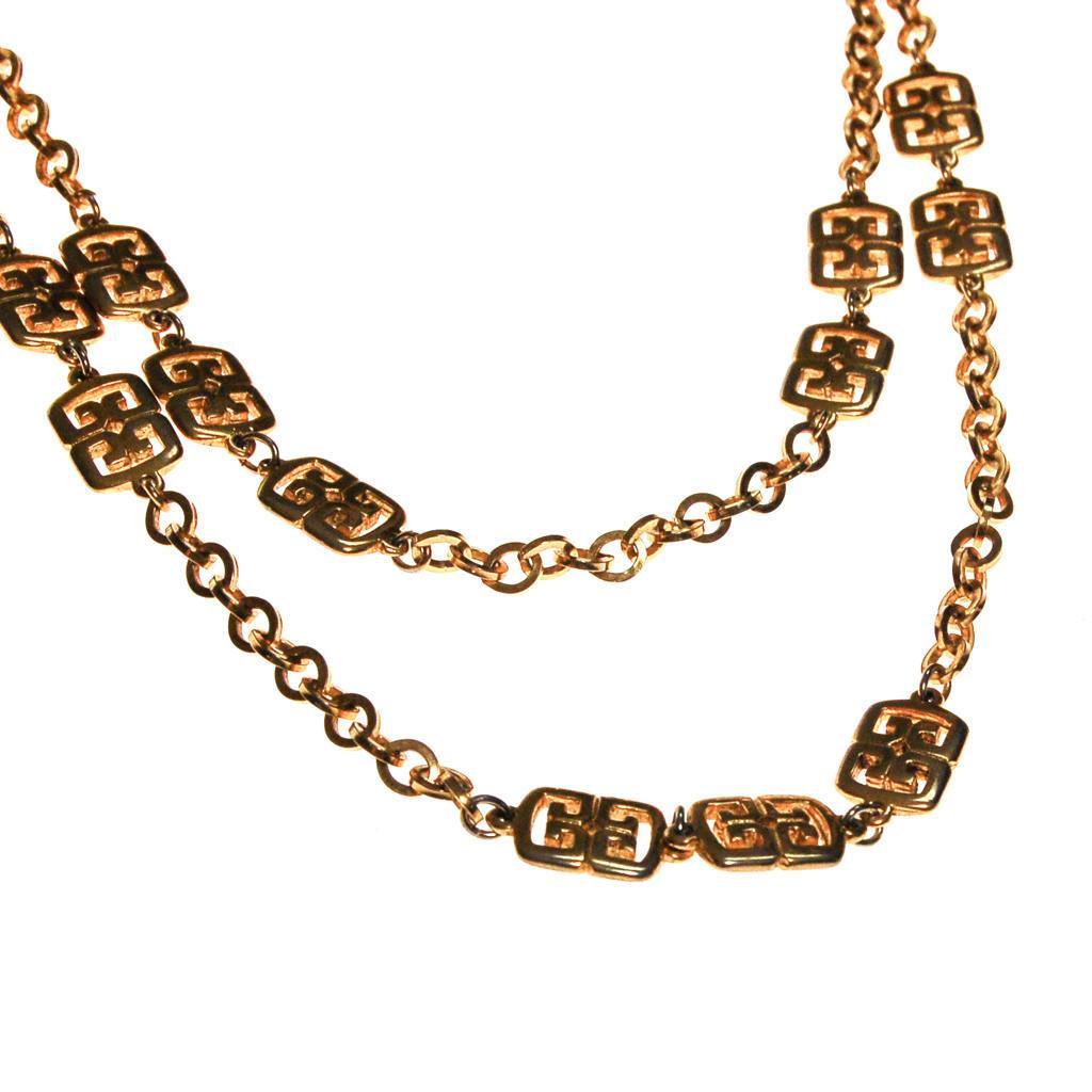 Crown Trifari Gold Station Necklace by crown trifari - Vintage Meet Modern Vintage Jewelry - Chicago, Illinois - #oldhollywoodglamour #vintagemeetmodern #designervintage #jewelrybox #antiquejewelry #vintagejewelry