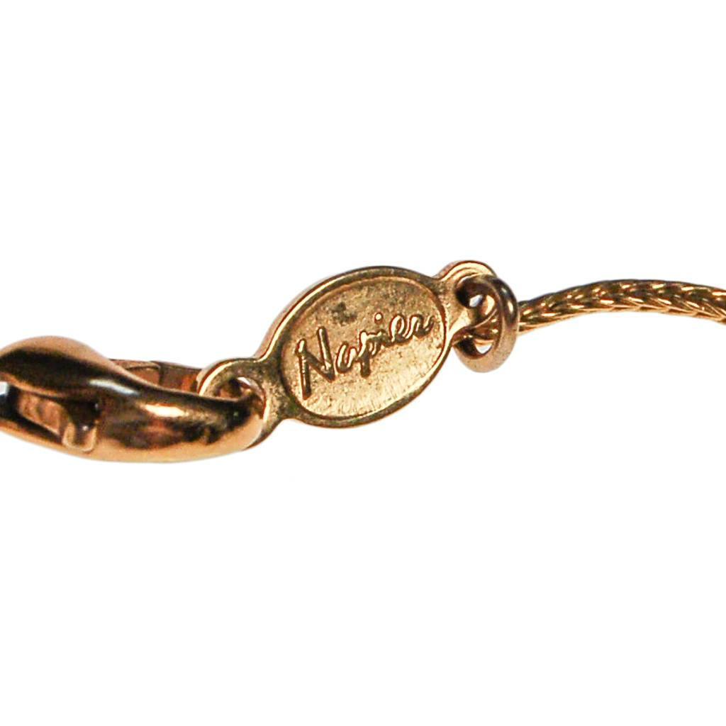 Napier Gold Chain Necklace with Pearl Stations by Napier - Vintage Meet Modern Vintage Jewelry - Chicago, Illinois - #oldhollywoodglamour #vintagemeetmodern #designervintage #jewelrybox #antiquejewelry #vintagejewelry