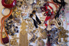 Diane von Furstenberg Orange Silk Cord Gold Triangle Necklace by Diane von Furstenberg - Vintage Meet Modern Vintage Jewelry - Chicago, Illinois - #oldhollywoodglamour #vintagemeetmodern #designervintage #jewelrybox #antiquejewelry #vintagejewelry