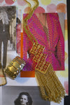 Diane von Furstenberg Coral Lucite and Gold Chain Lariat by Diane von Furstenberg - Vintage Meet Modern Vintage Jewelry - Chicago, Illinois - #oldhollywoodglamour #vintagemeetmodern #designervintage #jewelrybox #antiquejewelry #vintagejewelry