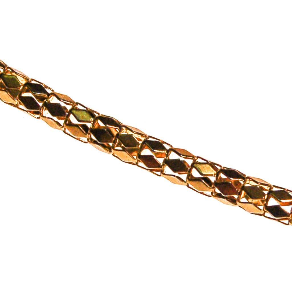 1970s Gold and Silver Mesh Chain Necklace by 1970s - Vintage Meet Modern Vintage Jewelry - Chicago, Illinois - #oldhollywoodglamour #vintagemeetmodern #designervintage #jewelrybox #antiquejewelry #vintagejewelry