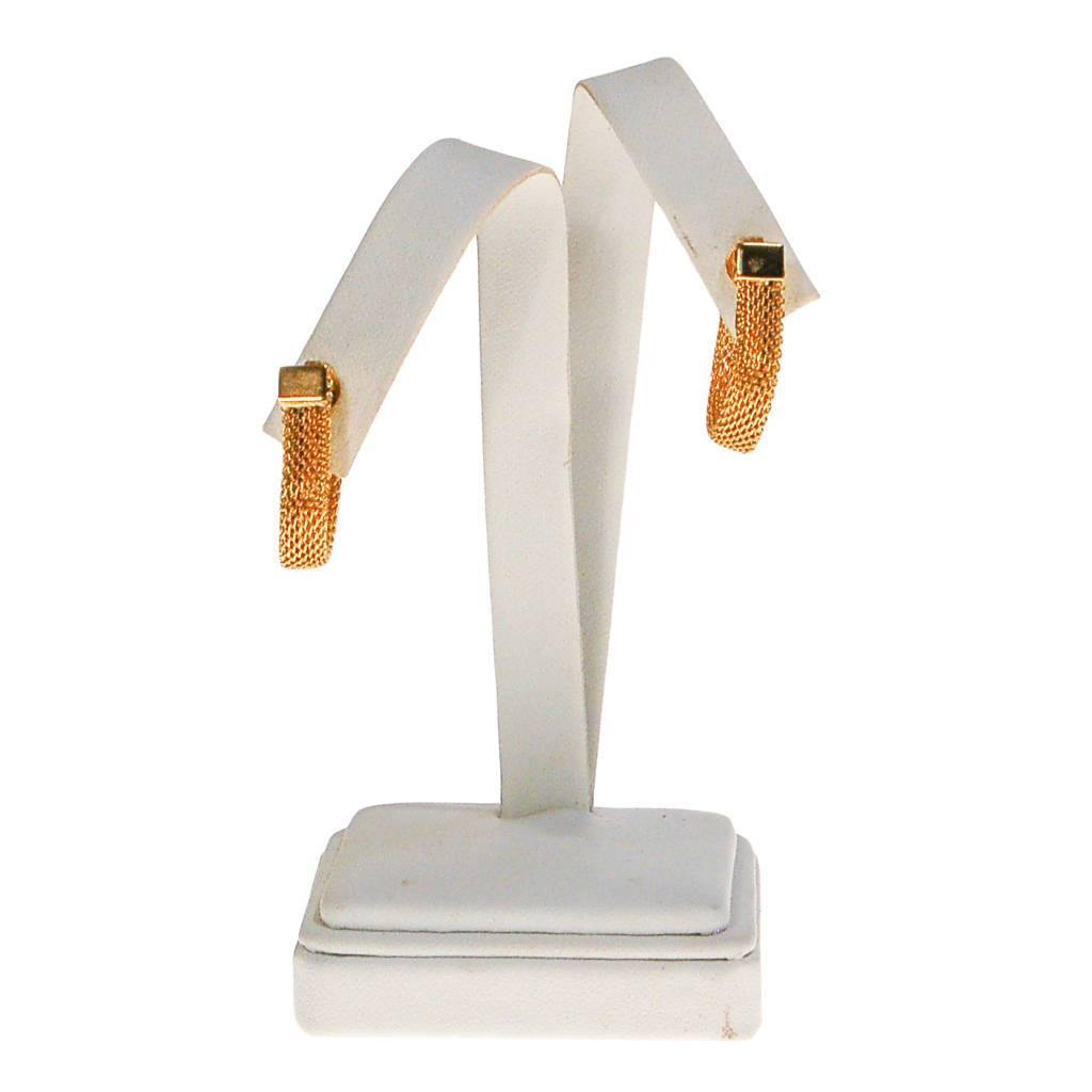 Diane von Furstenberg Gold Mesh Huggie Hoop Earrings by Diane von Furstenberg - Vintage Meet Modern Vintage Jewelry - Chicago, Illinois - #oldhollywoodglamour #vintagemeetmodern #designervintage #jewelrybox #antiquejewelry #vintagejewelry