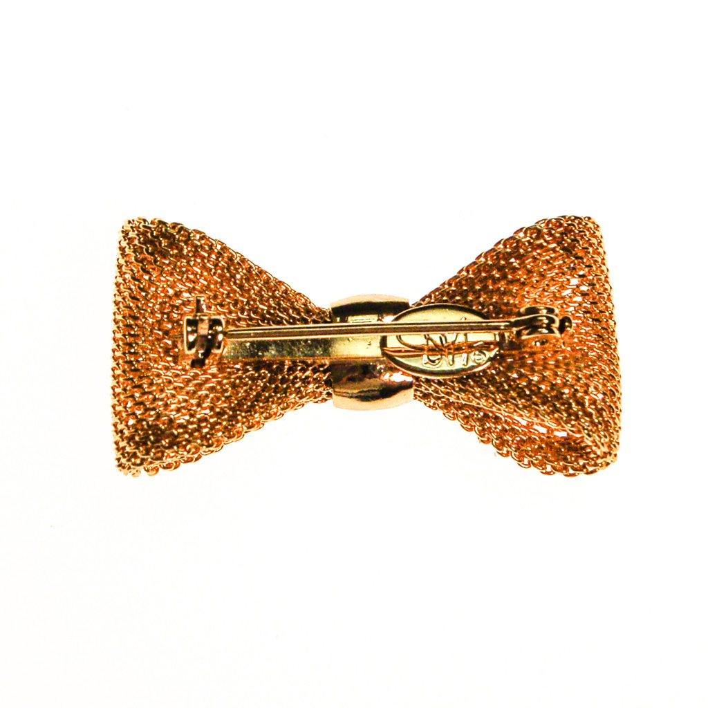 Diane von Furstenberg Gold Bow Pin by Diane von Furstenberg - Vintage Meet Modern Vintage Jewelry - Chicago, Illinois - #oldhollywoodglamour #vintagemeetmodern #designervintage #jewelrybox #antiquejewelry #vintagejewelry