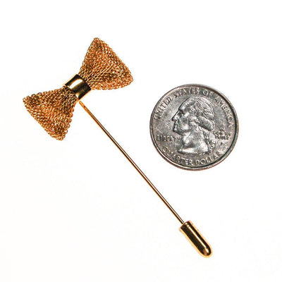 Diane von Furstenberg Gold Bow Stick Pin, Petite, Scatter Pin, DVF, Designer signed 1970 Jewelry by Diane von Furstenberg - Vintage Meet Modern Vintage Jewelry - Chicago, Illinois - #oldhollywoodglamour #vintagemeetmodern #designervintage #jewelrybox #antiquejewelry #vintagejewelry