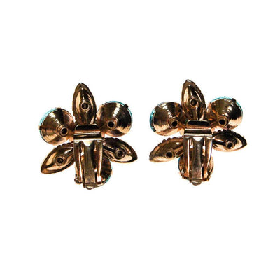 Blue Rhinestone Statement Earrings by 1950s - Vintage Meet Modern Vintage Jewelry - Chicago, Illinois - #oldhollywoodglamour #vintagemeetmodern #designervintage #jewelrybox #antiquejewelry #vintagejewelry