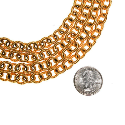 Givenchy Couture Gold Multi Chain Necklace by Givenchy - Vintage Meet Modern Vintage Jewelry - Chicago, Illinois - #oldhollywoodglamour #vintagemeetmodern #designervintage #jewelrybox #antiquejewelry #vintagejewelry