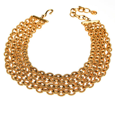 Givenchy Couture Gold Multi Chain Necklace by Givenchy - Vintage Meet Modern Vintage Jewelry - Chicago, Illinois - #oldhollywoodglamour #vintagemeetmodern #designervintage #jewelrybox #antiquejewelry #vintagejewelry
