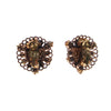 Vintage Amber and Citrine Rhinestone Earrings by 1960s - Vintage Meet Modern Vintage Jewelry - Chicago, Illinois - #oldhollywoodglamour #vintagemeetmodern #designervintage #jewelrybox #antiquejewelry #vintagejewelry