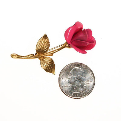 Pink Rose Brooch by 1960s - Vintage Meet Modern Vintage Jewelry - Chicago, Illinois - #oldhollywoodglamour #vintagemeetmodern #designervintage #jewelrybox #antiquejewelry #vintagejewelry