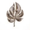 Crown Trifari Silver Leaf Brooch by Crown Trifari - Vintage Meet Modern Vintage Jewelry - Chicago, Illinois - #oldhollywoodglamour #vintagemeetmodern #designervintage #jewelrybox #antiquejewelry #vintagejewelry