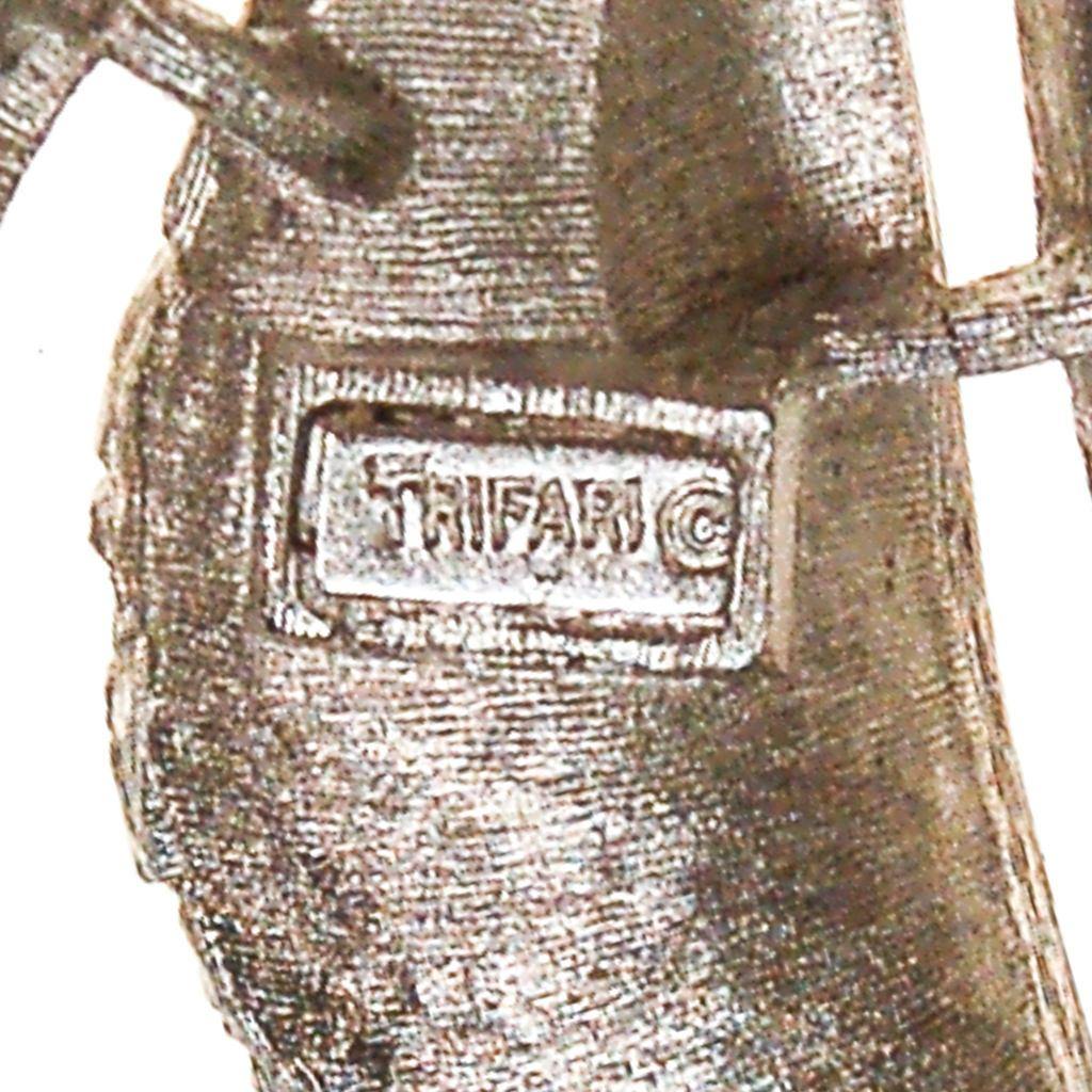 Crown Trifari Silver Leaf Brooch by Crown Trifari - Vintage Meet Modern Vintage Jewelry - Chicago, Illinois - #oldhollywoodglamour #vintagemeetmodern #designervintage #jewelrybox #antiquejewelry #vintagejewelry