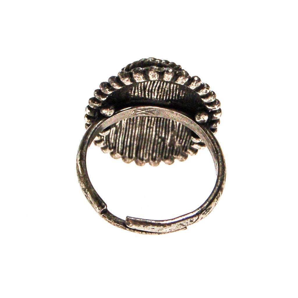 Dragons Breath Cabochon Rhinestone Statement Ring by 1960s - Vintage Meet Modern Vintage Jewelry - Chicago, Illinois - #oldhollywoodglamour #vintagemeetmodern #designervintage #jewelrybox #antiquejewelry #vintagejewelry