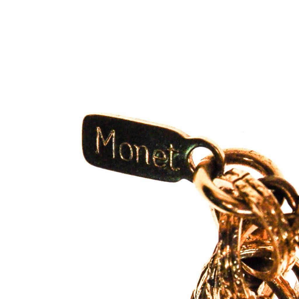 Vintage Monet Gold Tassel Lariat Necklace by Monet - Vintage Meet Modern Vintage Jewelry - Chicago, Illinois - #oldhollywoodglamour #vintagemeetmodern #designervintage #jewelrybox #antiquejewelry #vintagejewelry