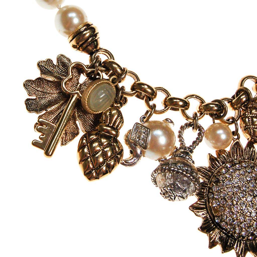 Vintage Carolee Pearl and Whimsical Charm Necklace by Carolee - Vintage Meet Modern Vintage Jewelry - Chicago, Illinois - #oldhollywoodglamour #vintagemeetmodern #designervintage #jewelrybox #antiquejewelry #vintagejewelry