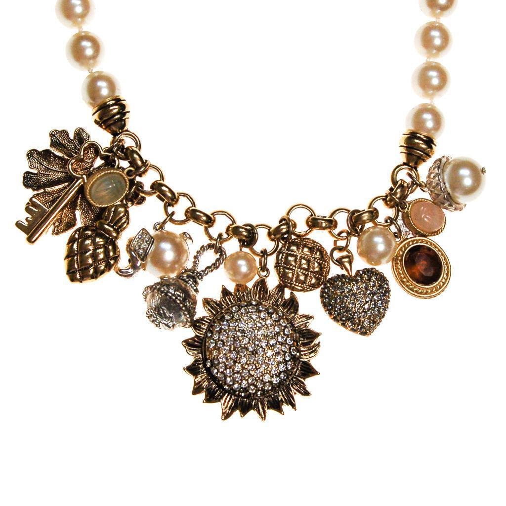 Vintage Carolee Pearl and Whimsical Charm Necklace by Carolee - Vintage Meet Modern Vintage Jewelry - Chicago, Illinois - #oldhollywoodglamour #vintagemeetmodern #designervintage #jewelrybox #antiquejewelry #vintagejewelry