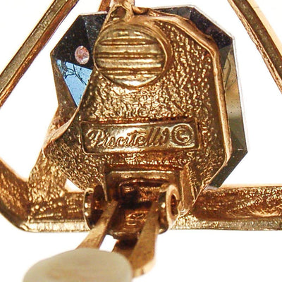 Vintage Piscitelli Prism Rhinestone Statement Earrings by Piscitelli - Vintage Meet Modern Vintage Jewelry - Chicago, Illinois - #oldhollywoodglamour #vintagemeetmodern #designervintage #jewelrybox #antiquejewelry #vintagejewelry
