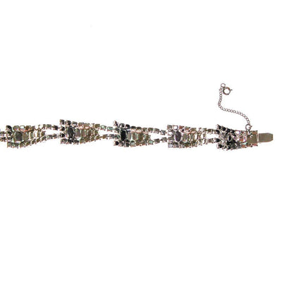 Vintage Art Deco Rhinestone Bracelet by 1950s - Vintage Meet Modern Vintage Jewelry - Chicago, Illinois - #oldhollywoodglamour #vintagemeetmodern #designervintage #jewelrybox #antiquejewelry #vintagejewelry