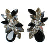 Wendy Gell Black and Diamante Rhinestone Statement Earrings by Wendy Gell - Vintage Meet Modern Vintage Jewelry - Chicago, Illinois - #oldhollywoodglamour #vintagemeetmodern #designervintage #jewelrybox #antiquejewelry #vintagejewelry