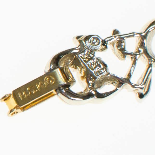 BSK Red Rhinestone Bracelet by BSK - Vintage Meet Modern Vintage Jewelry - Chicago, Illinois - #oldhollywoodglamour #vintagemeetmodern #designervintage #jewelrybox #antiquejewelry #vintagejewelry