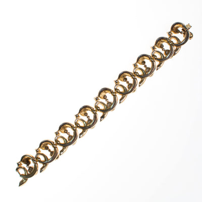 Vintage Crown Trifari Bracelet with Dangling Rhinestones by Crown Trifari - Vintage Meet Modern Vintage Jewelry - Chicago, Illinois - #oldhollywoodglamour #vintagemeetmodern #designervintage #jewelrybox #antiquejewelry #vintagejewelry
