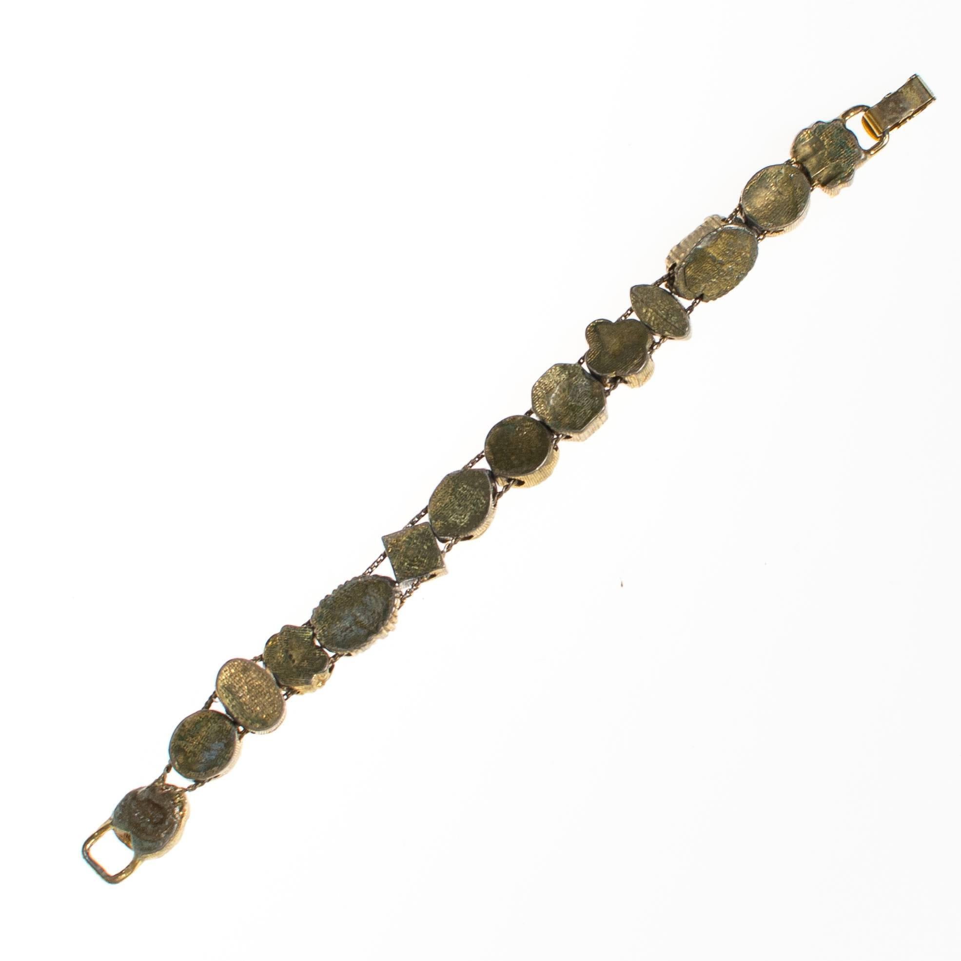 Vintage Victorian Revival Slide Bracelet with Cameo and Pearls by 1950s - Vintage Meet Modern Vintage Jewelry - Chicago, Illinois - #oldhollywoodglamour #vintagemeetmodern #designervintage #jewelrybox #antiquejewelry #vintagejewelry
