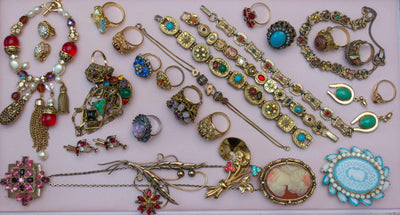 Delicate Vintage Victorian Revival Slide Bracelet by 1950s - Vintage Meet Modern Vintage Jewelry - Chicago, Illinois - #oldhollywoodglamour #vintagemeetmodern #designervintage #jewelrybox #antiquejewelry #vintagejewelry