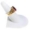 Amethyst Statement Ring, Gold Plated by Amethyst - Vintage Meet Modern Vintage Jewelry - Chicago, Illinois - #oldhollywoodglamour #vintagemeetmodern #designervintage #jewelrybox #antiquejewelry #vintagejewelry