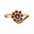 Amethyst Gold Plated Flower Ring