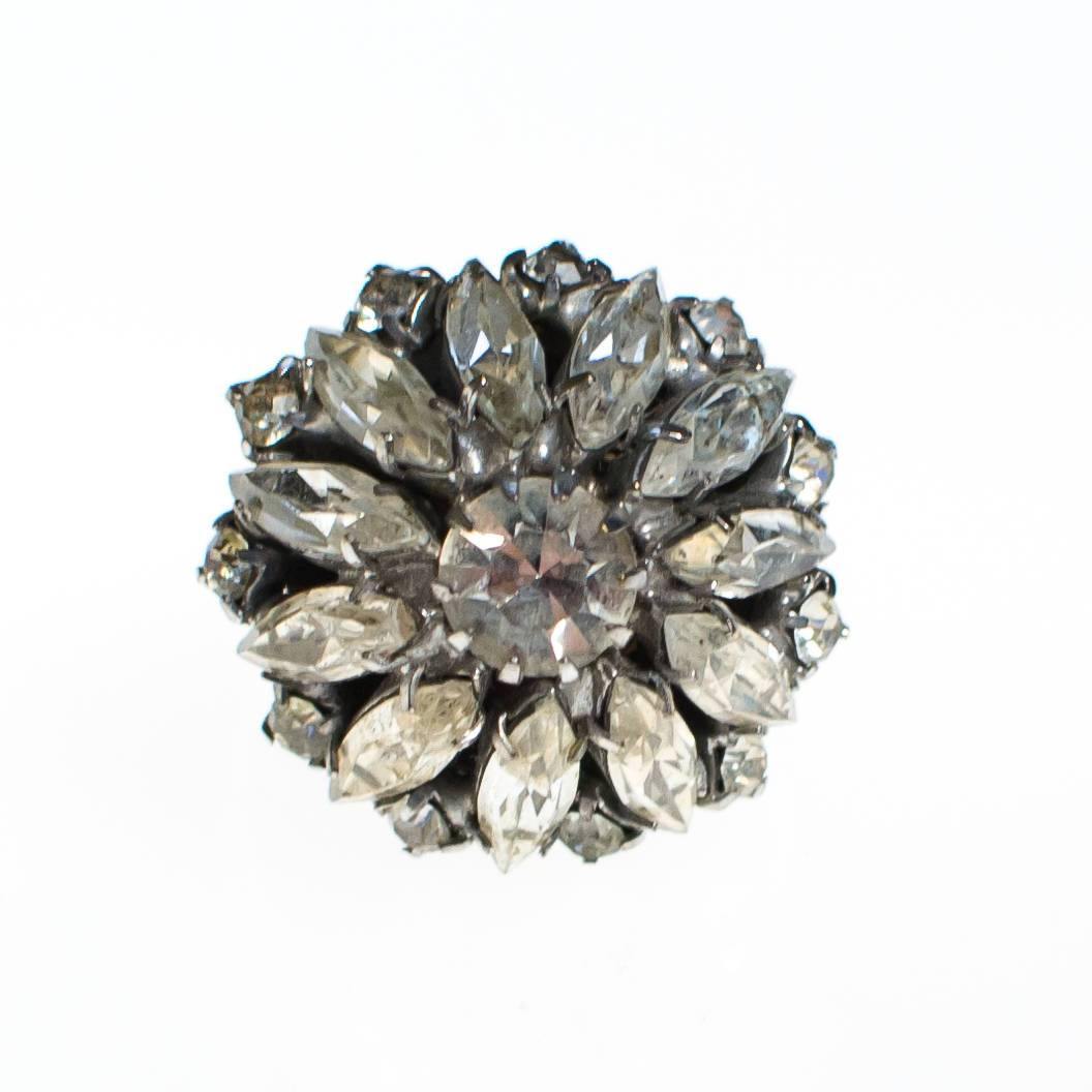 Art Deco Crystal Rhinestone Ring by Art Deco - Vintage Meet Modern Vintage Jewelry - Chicago, Illinois - #oldhollywoodglamour #vintagemeetmodern #designervintage #jewelrybox #antiquejewelry #vintagejewelry