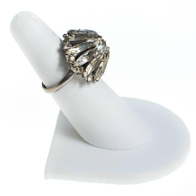 Art Deco Crystal Rhinestone Ring by Art Deco - Vintage Meet Modern Vintage Jewelry - Chicago, Illinois - #oldhollywoodglamour #vintagemeetmodern #designervintage #jewelrybox #antiquejewelry #vintagejewelry