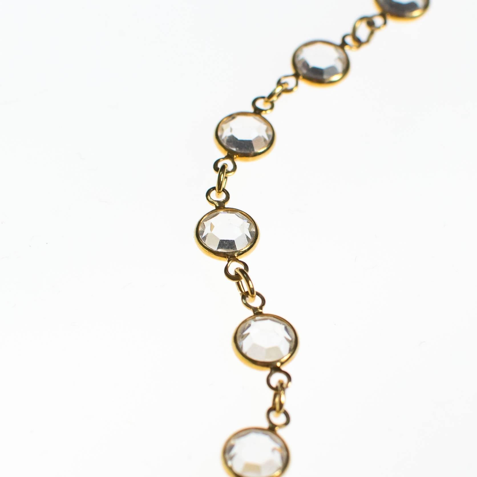 Vintage Swarovski Bezel Set Crystal Bracelet by Swarovski - Vintage Meet Modern Vintage Jewelry - Chicago, Illinois - #oldhollywoodglamour #vintagemeetmodern #designervintage #jewelrybox #antiquejewelry #vintagejewelry