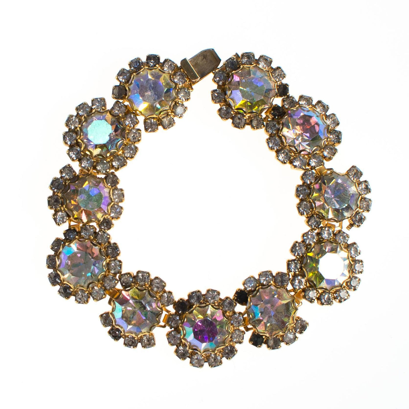 Vintage Aurora Borealis Rhinestone Bracelet