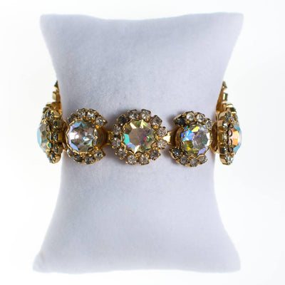 Vintage Aurora Borealis Rhinestone Bracelet by Aurora Borealis - Vintage Meet Modern Vintage Jewelry - Chicago, Illinois - #oldhollywoodglamour #vintagemeetmodern #designervintage #jewelrybox #antiquejewelry #vintagejewelry