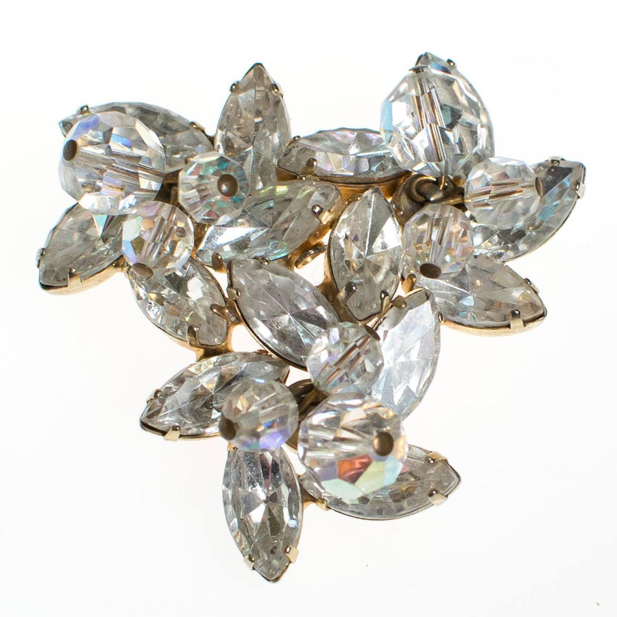 Vintage Aurora Borealis Cha Cha Crystal Rhinestone Brooch by Aurora Borealis - Vintage Meet Modern Vintage Jewelry - Chicago, Illinois - #oldhollywoodglamour #vintagemeetmodern #designervintage #jewelrybox #antiquejewelry #vintagejewelry