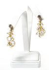 Vintage Bezel Set Crystal Dangling Chandelier Statement Earrings by 1950s - Vintage Meet Modern Vintage Jewelry - Chicago, Illinois - #oldhollywoodglamour #vintagemeetmodern #designervintage #jewelrybox #antiquejewelry #vintagejewelry
