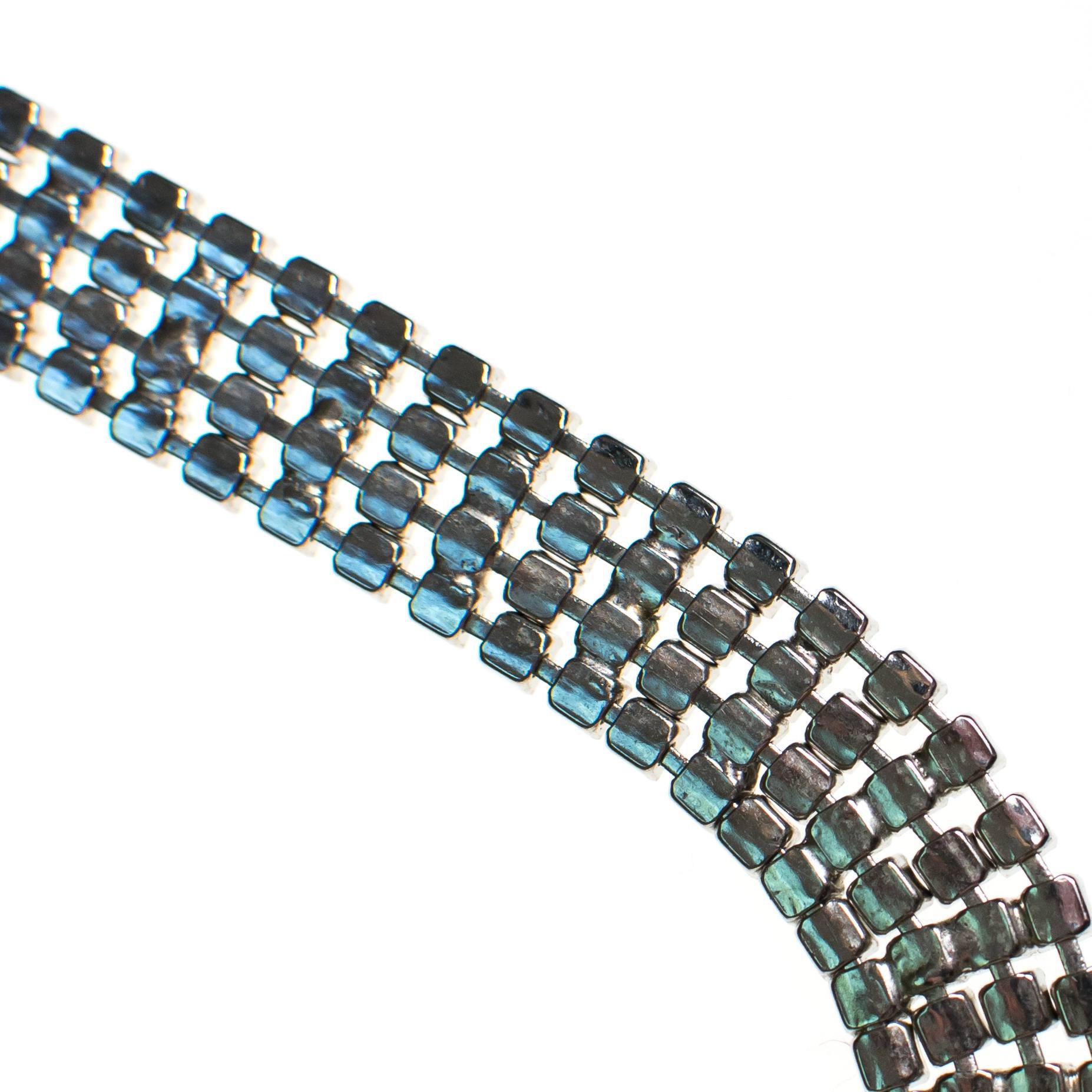 Vintage Rhinestone Choker Necklace by 1950s - Vintage Meet Modern Vintage Jewelry - Chicago, Illinois - #oldhollywoodglamour #vintagemeetmodern #designervintage #jewelrybox #antiquejewelry #vintagejewelry