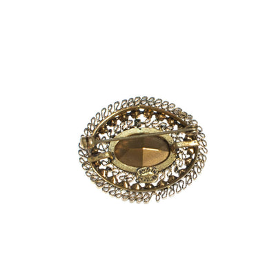Vintage Smoke and Marcasite Rhinestone Brooch by Made in Austria - Vintage Meet Modern Vintage Jewelry - Chicago, Illinois - #oldhollywoodglamour #vintagemeetmodern #designervintage #jewelrybox #antiquejewelry #vintagejewelry