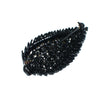 Vintage Black Jet Crystal Leaf Brooch by 1960s - Vintage Meet Modern Vintage Jewelry - Chicago, Illinois - #oldhollywoodglamour #vintagemeetmodern #designervintage #jewelrybox #antiquejewelry #vintagejewelry