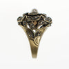 Vintage Heidi Daus Black Diamond and Faux Pearl Flower Statement Ring by Heidi Daus - Vintage Meet Modern Vintage Jewelry - Chicago, Illinois - #oldhollywoodglamour #vintagemeetmodern #designervintage #jewelrybox #antiquejewelry #vintagejewelry