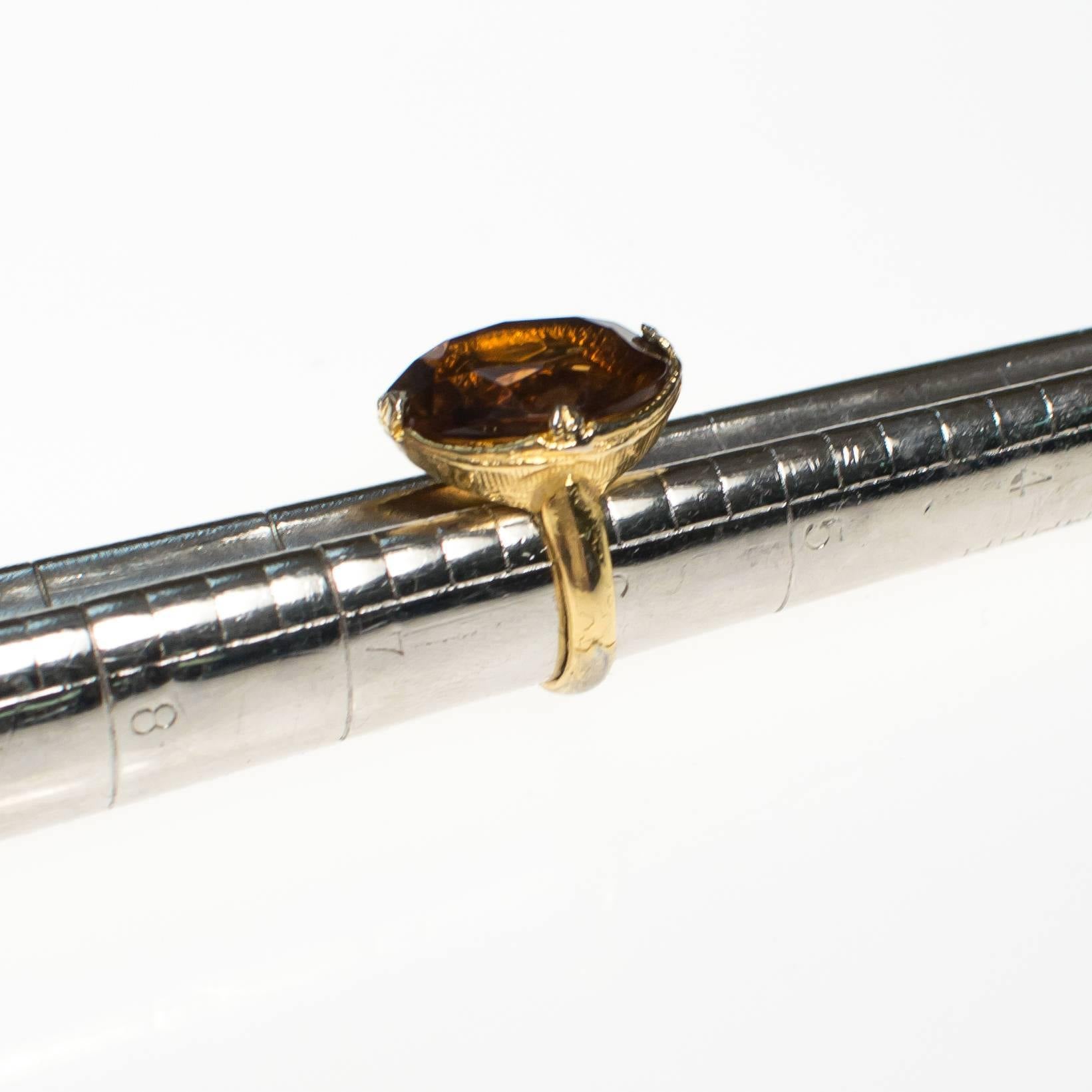 Vintage Smokey Crystal Statement Ring by 1960s - Vintage Meet Modern Vintage Jewelry - Chicago, Illinois - #oldhollywoodglamour #vintagemeetmodern #designervintage #jewelrybox #antiquejewelry #vintagejewelry