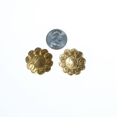 Vintage RJ Graziano Roman Gold Coin Earrings by RJ Graziano - Vintage Meet Modern Vintage Jewelry - Chicago, Illinois - #oldhollywoodglamour #vintagemeetmodern #designervintage #jewelrybox #antiquejewelry #vintagejewelry