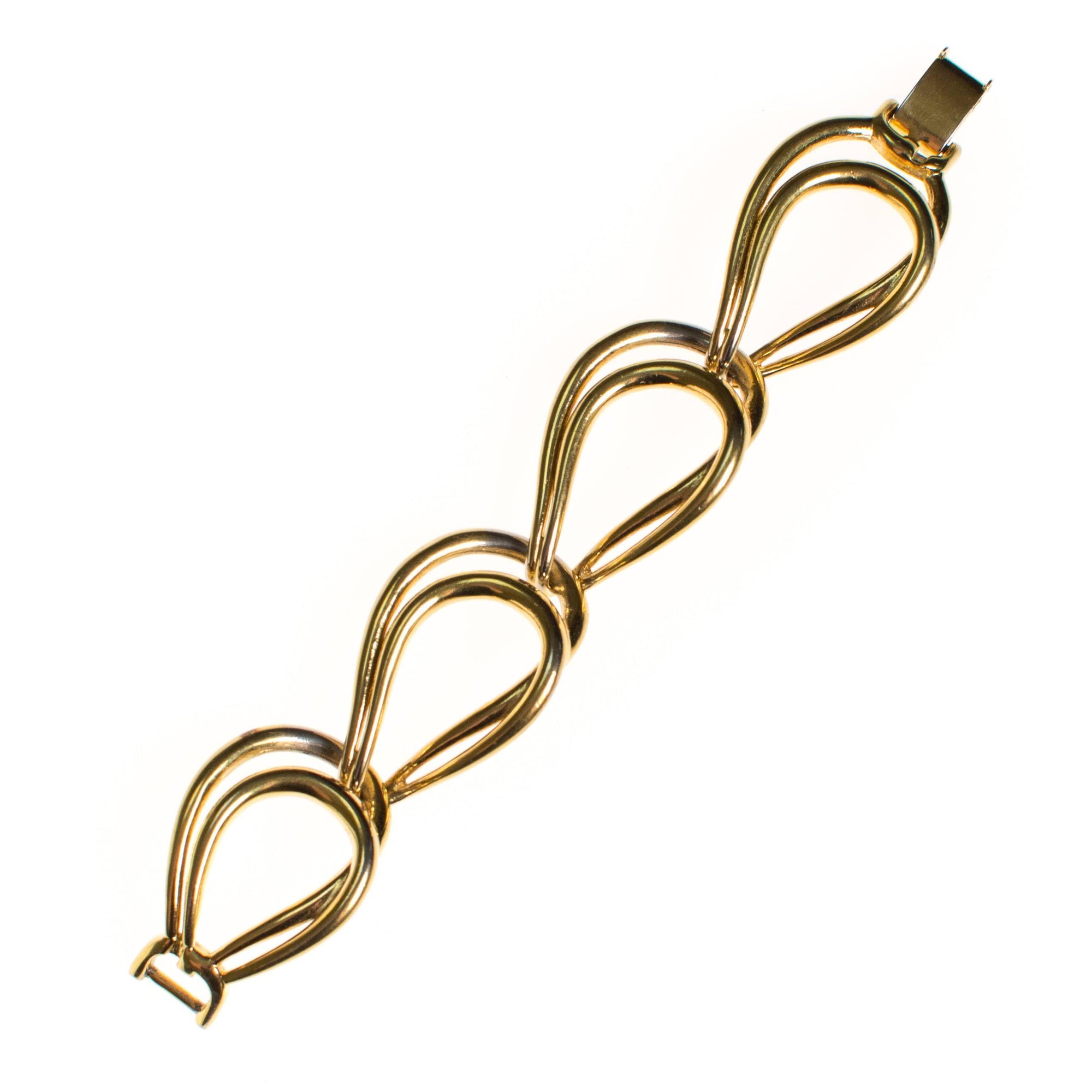 Vintage Givenchy Couture Wide Link Bracelet by Givenchy Couture - Vintage Meet Modern Vintage Jewelry - Chicago, Illinois - #oldhollywoodglamour #vintagemeetmodern #designervintage #jewelrybox #antiquejewelry #vintagejewelry