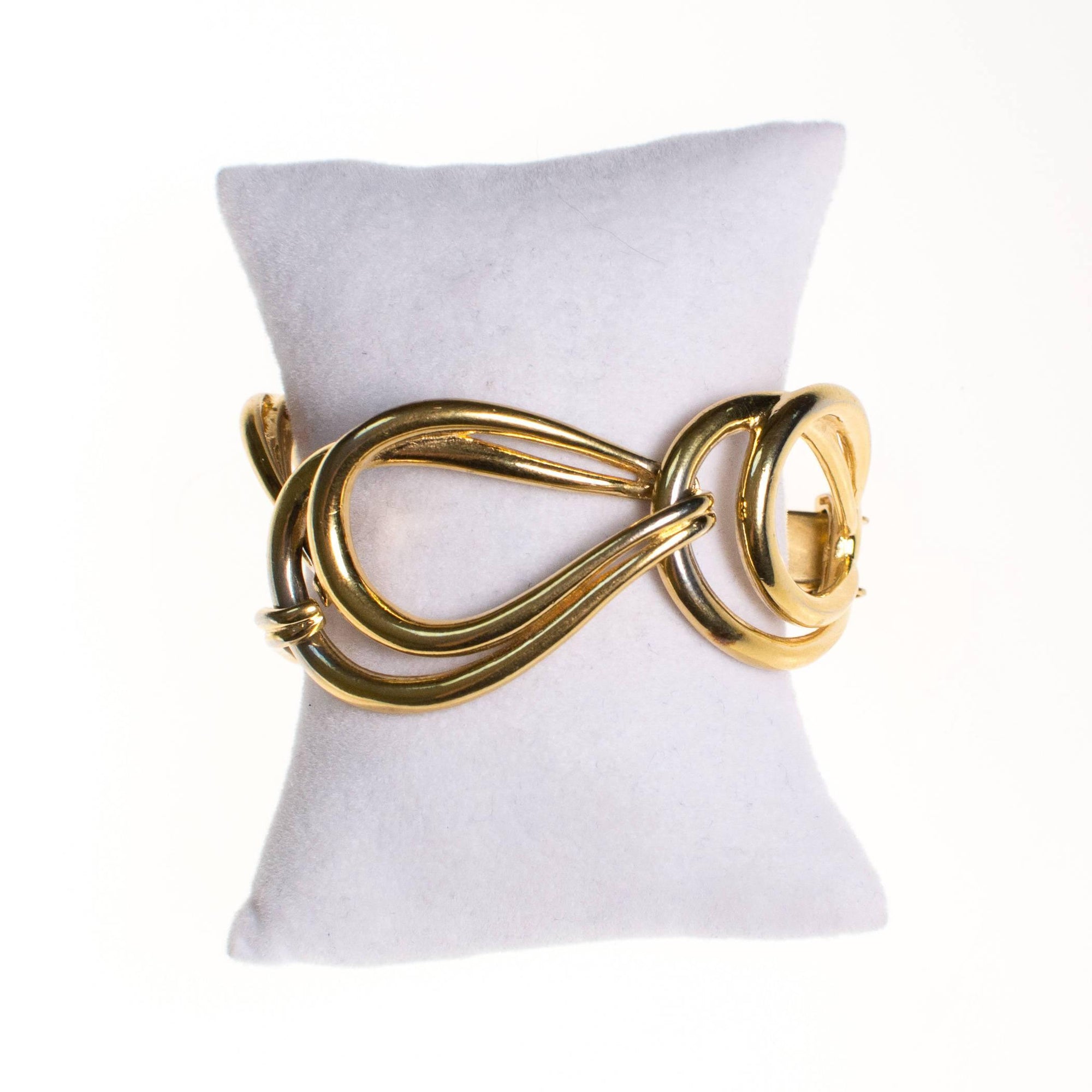 Vintage Givenchy Couture Wide Link Bracelet by Givenchy Couture - Vintage Meet Modern Vintage Jewelry - Chicago, Illinois - #oldhollywoodglamour #vintagemeetmodern #designervintage #jewelrybox #antiquejewelry #vintagejewelry