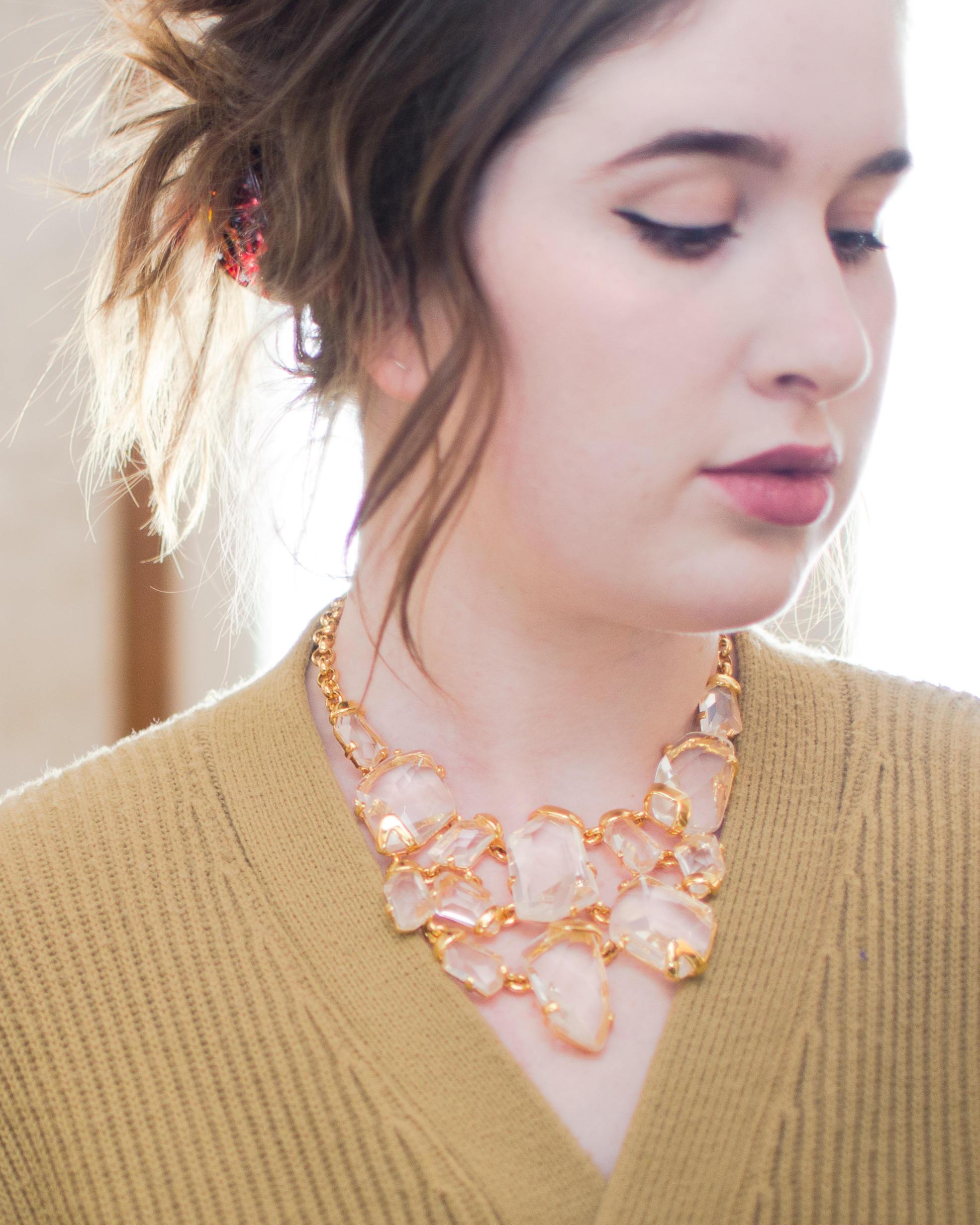 Vintage Kenneth Jay Lane Crystal Statement Necklace by Kenneth Jay Lane - Vintage Meet Modern Vintage Jewelry - Chicago, Illinois - #oldhollywoodglamour #vintagemeetmodern #designervintage #jewelrybox #antiquejewelry #vintagejewelry